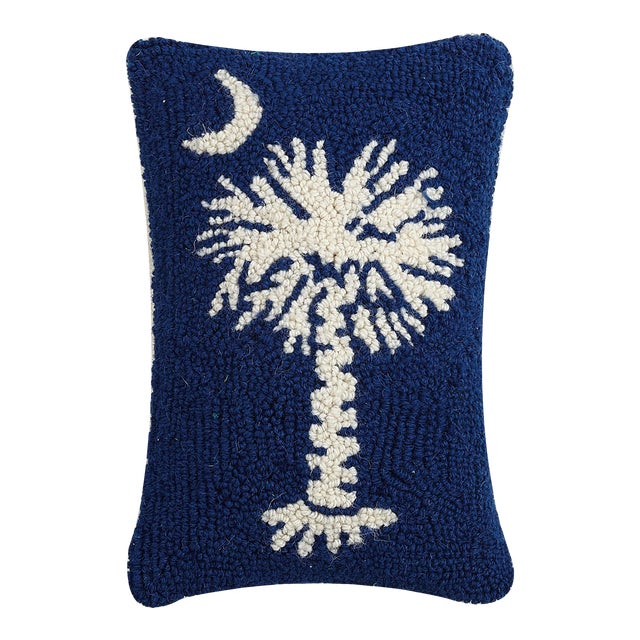 South Carolina Hook Pillow, 8" x 12" For Sale