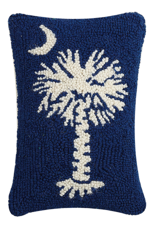 South Carolina Hook Pillow, 8" x 12"