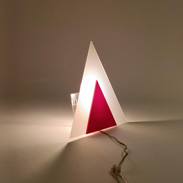 Italian Geometric Sconce from Guzzini, 1970s For Sale - Image 6 of 12