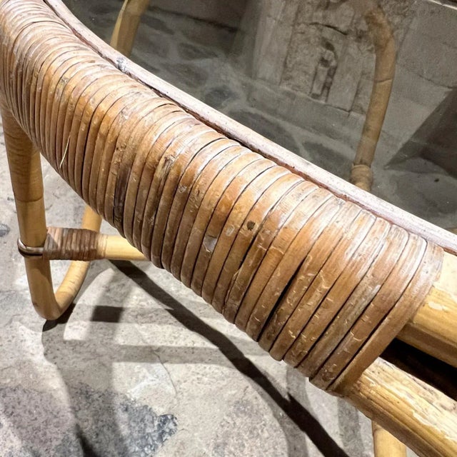 Arne Jacobsen 1936 Arne Jacobsen for Sika-Design Natural Rattan Charlottenborg Coffee Table For Sale - Image 4 of 11