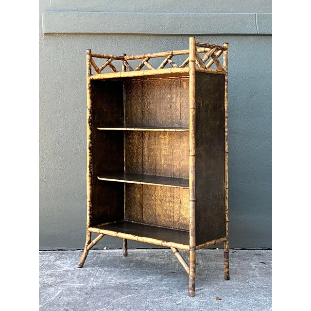 Vintage Tortoise Bamboo Etagere For Sale - Image 9 of 12