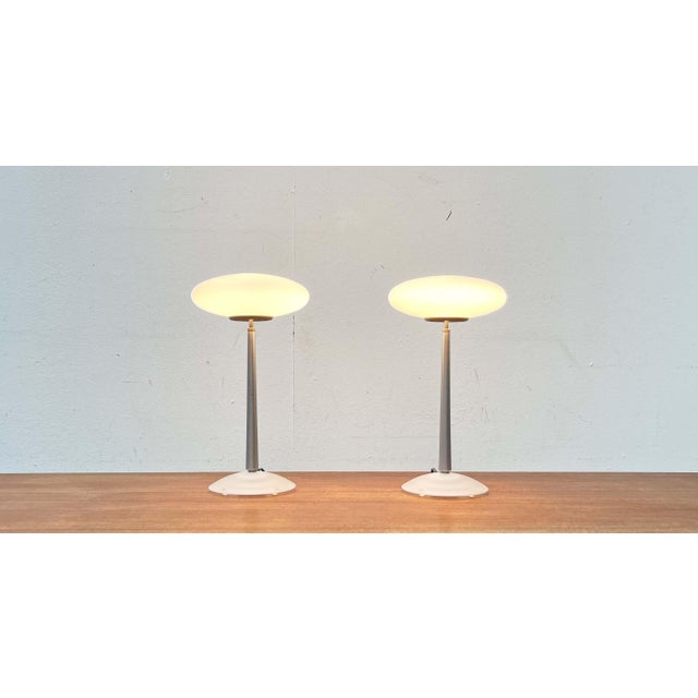 Postmodern Italian Silver Pao T1 Table Lamp by Matteo Thun for Arteluce, 1990s, Set of 2 For Sale - Image 4 of 18