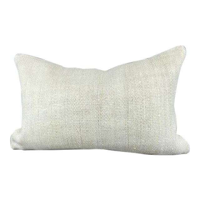 16 x 24 Hemp Pillow Turkish Cushion Natural White Pillow Cushion Cover For Sale