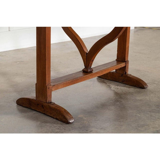 Large French Oval Fruitwood Vendange Wine Table, 1880 For Sale - Image 11 of 18