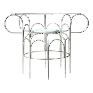 Armchair with the Shells in Metal and Aluminum by Touch with Eyes For Sale