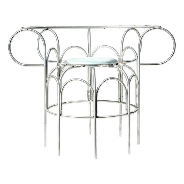 Armchair with the Shells in Metal and Aluminum by Touch with Eyes For Sale