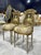French Rococo Gold Accent Chair With Lady Portrait Set of 2 For Sale - Image 4 of 10