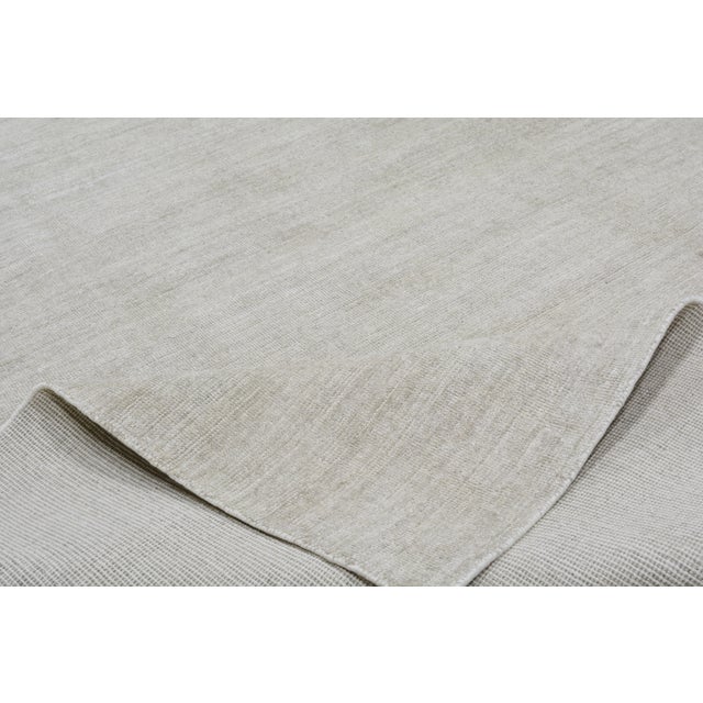 Early 21st Century Modern Minimalist Hand Loomed Rug With Soft Texture,10'X14' For Sale In New York - Image 6 of 6