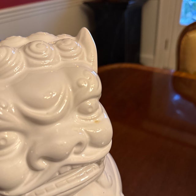 Mid 20th Century Blanc De Chine Foo Dog For Sale - Image 5 of 6