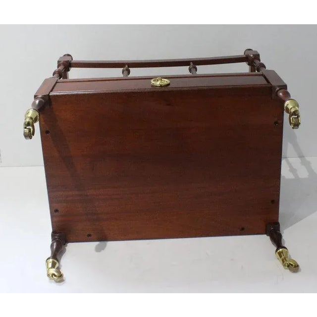 Canterbury Magazine Stand English Regency Style For Sale In Miami - Image 6 of 13