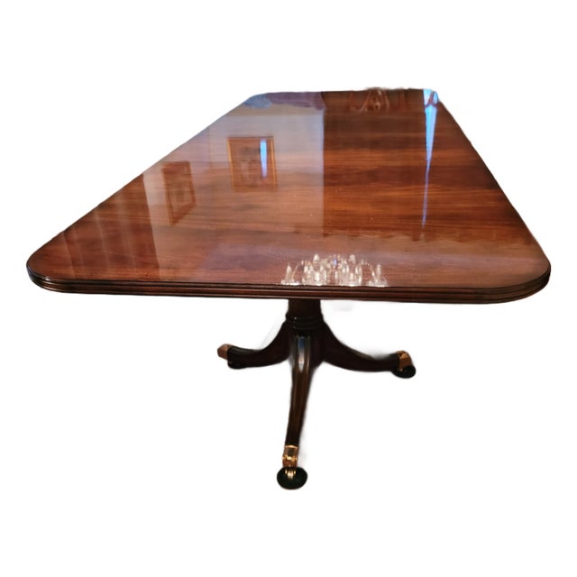Maitland Smith Mahogany Double Pedestal Dining Table For Sale