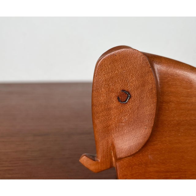 Mid-Century Teak Elephant Figurine, 1960s For Sale - Image 11 of 17