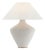 Kelly Wearstler by Visual Comfort Signature Rohs Extra Large Table Lamp in Porous White with Linen Shade For Sale