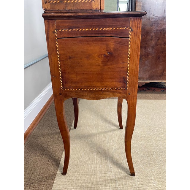 18th Century French Provincial Petite Display Cabinet on Chest For Sale - Image 10 of 18