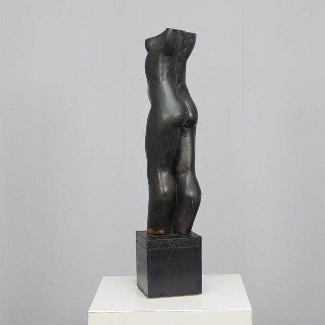 1990s Francine Govers, Nude Female Torso, 1990s, Bronze & Stone For Sale - Image 5 of 12