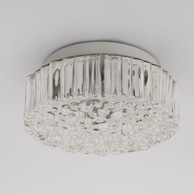 Transparent Staff Leuchten Bubble Glass Flush Mount, 1960s For Sale - Image 8 of 9