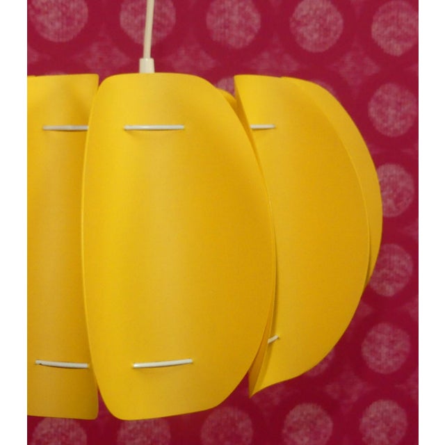 Yellow Plastic Ceiling Light in the style of Zicoli, 1970s For Sale - Image 6 of 12