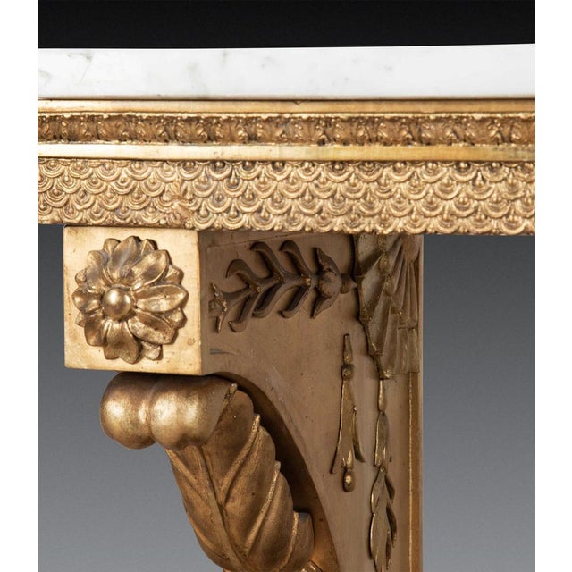 Stone Antique Swedish Console Table, 1820 For Sale - Image 7 of 10