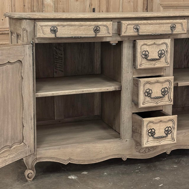 19th Century Country French Stripped Buffet With Original Hardware For Sale - Image 14 of 18
