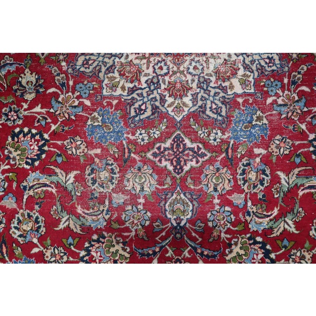 1900s, Antique Persian Tabriz Handmade Rug 10.1' X 13.3' For Sale - Image 15 of 18