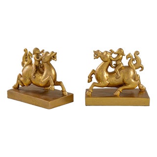 Elephant Rider Bookends For Sale