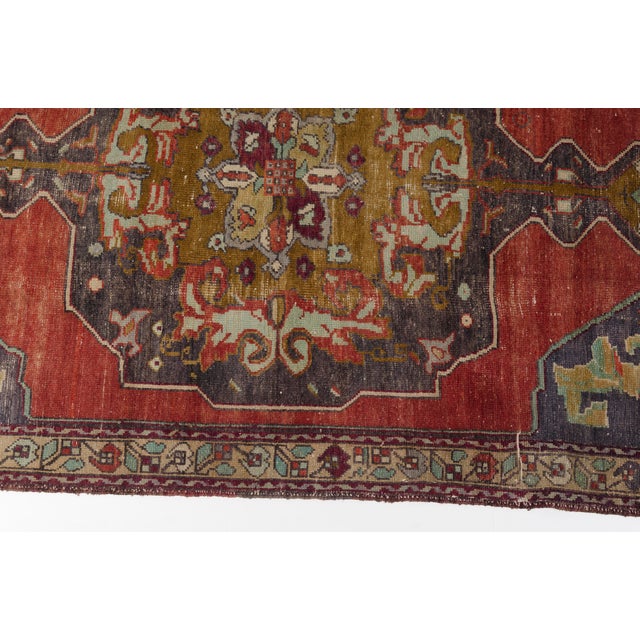 Vintage Turkish Medallion Rug For Sale - Image 6 of 10
