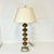 1980s Vintage Boho Chic Hollywood Regency Murano Style Tortoise Glass Stacking Bulbs Table Lamp For Sale - Image 4 of 13