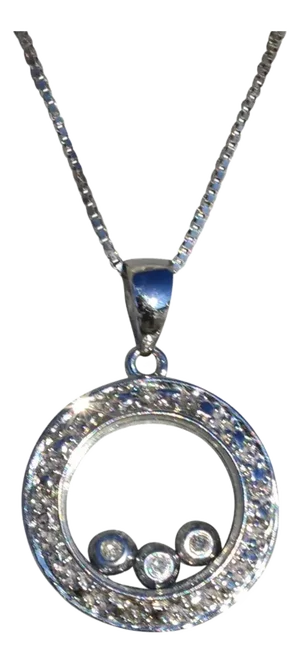 The Felicias: Ladies Happy Diamond Style 14K Round Necklace