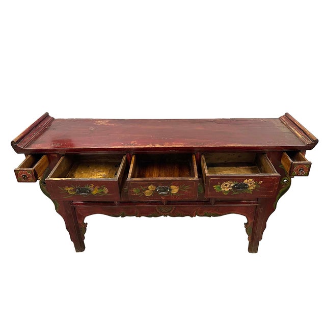 Chinese Early 20th Century Antique Chinese Altar Table, Console Table or Sideboard For Sale - Image 3 of 14