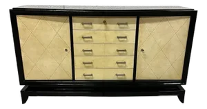 Masterpiece French Art Deco Parchment Sideboards / Buffet 1935s