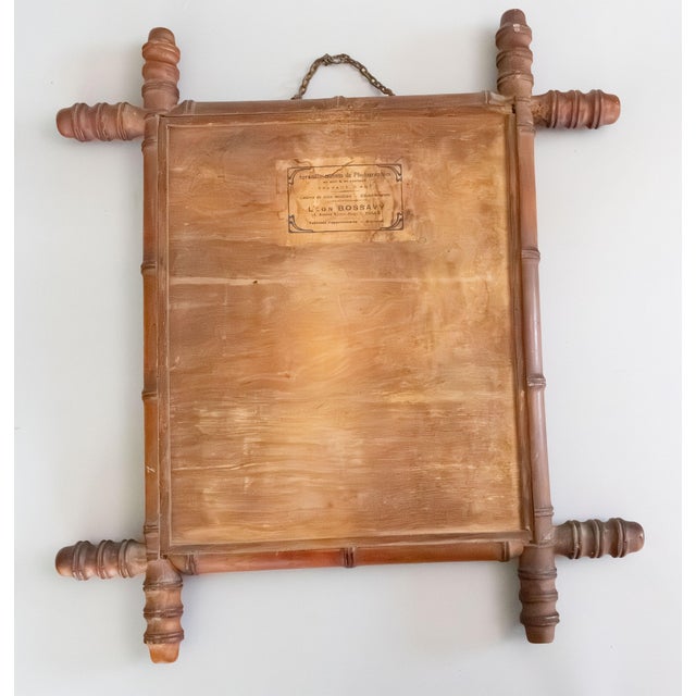 Antique French Faux Bamboo Carved Mirror For Sale In Houston - Image 6 of 8