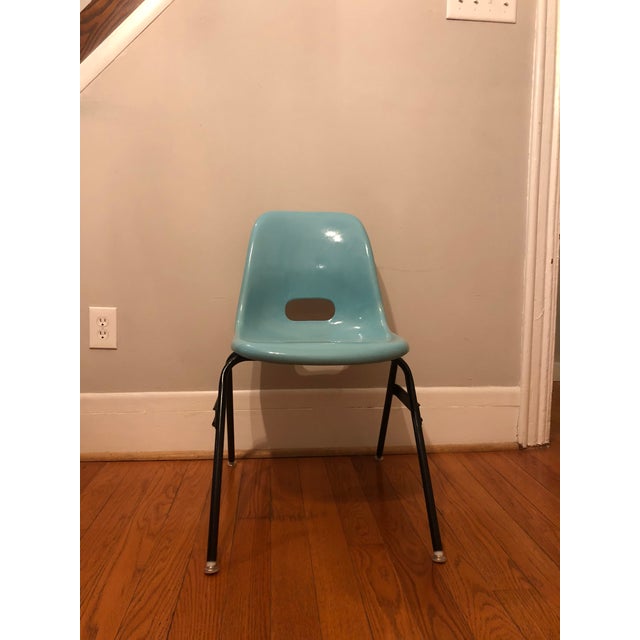 Krueger Fiberglass Eames Atomic Shell Chairs Set of 4 Chairish