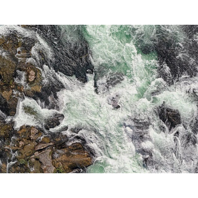 "AV_Rhine_Falls_053" Contemporary Aerial View Limited Edition Photograph by Bernhard Lang For Sale