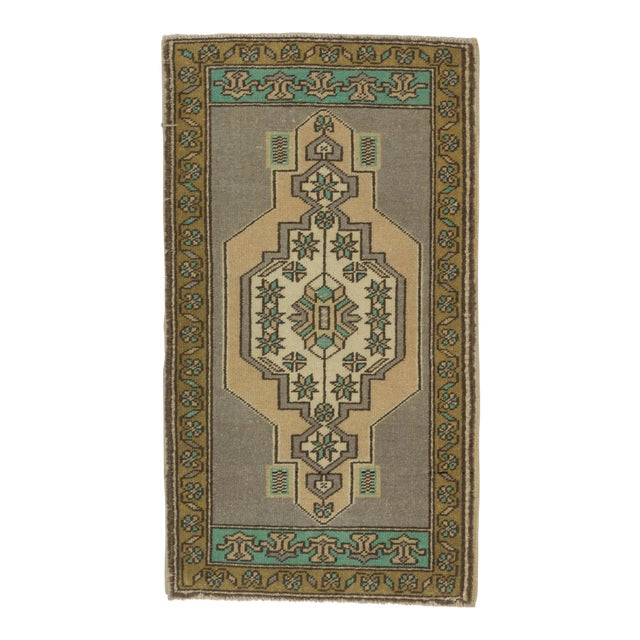 1960s Turkish Mini Konya Rug For Sale