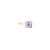 A pair of 14k white gold tanzanite stud earrings. Featuring trillion-cut purple tanzanite stones, they have a total carat...