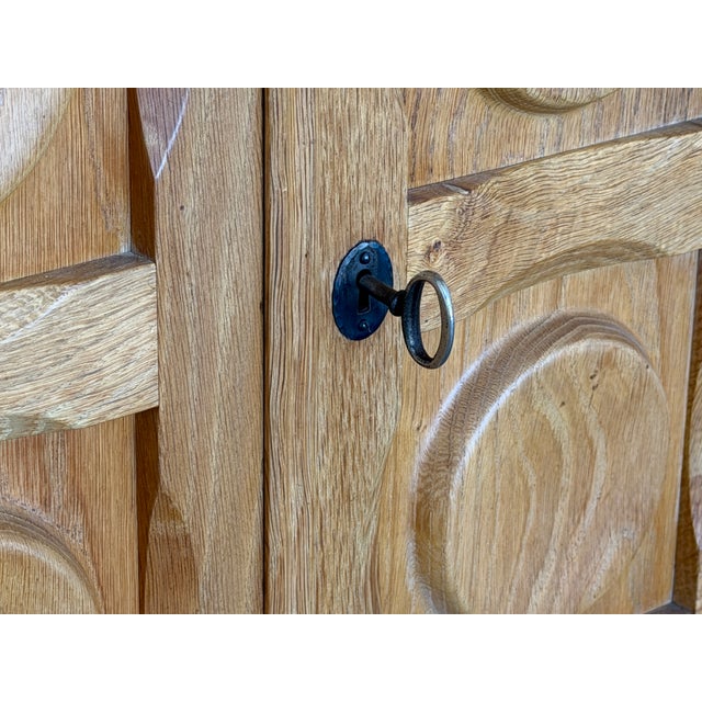 Oak Brutalist Sideboard by Henning Kjærnulf for Nyrup Møbelfabrik, 1960s For Sale - Image 10 of 18