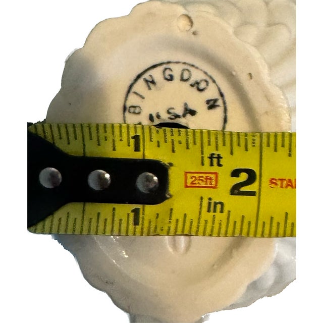 Mid-Century Palm Beach-Style White Abingdon Clam Shell Candlestick Holders For Sale - Image 9 of 10