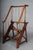 Unique English library ladder, mahogany, 20th century The ladder is crafted from solid mahogany and features brass...