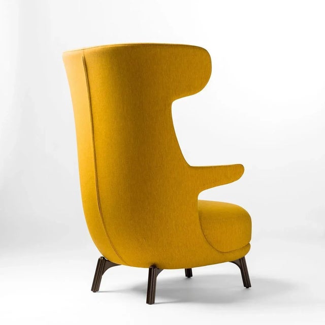 Baroque Yellow Fabric Dino Armchair by Jaime Hayon For Sale - Image 3 of 17