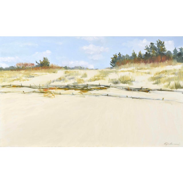 Early 21st Century Andris Gutmanis, Dunes of Carnikava, 2022, Oil Painting on Canvas For Sale - Image 5 of 5