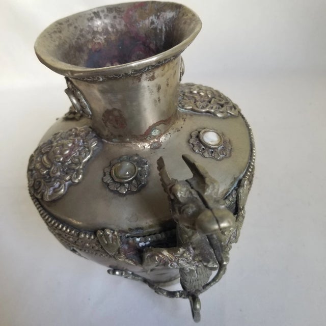Late 19th Century Late 19th Century Pewter Dragon Vase For Sale - Image 5 of 9