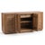 Mid-Century Modern Circle Grid Carved Wood Sideboard For Sale - Image 3 of 8