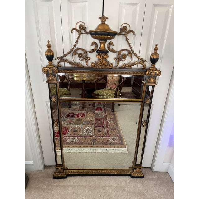 Maitland - Smith Maitland-Smith Canova Empire Giltwood & Gilded Metal Mirror For Sale - Image 4 of 18