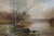 Early 20th Century Early 20th Century Large American Landscape Painting of a Wooded River For Sale - Image 5 of 5