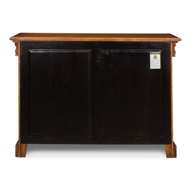 Continental Buffet Cabinet in Fruitwood Finish For Sale In Raleigh - Image 6 of 12
