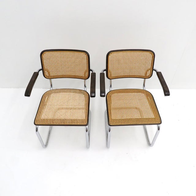Thonet Marcel Breuer for Thonet, S64 Side Chairs, 1980 For Sale - Image 4 of 10