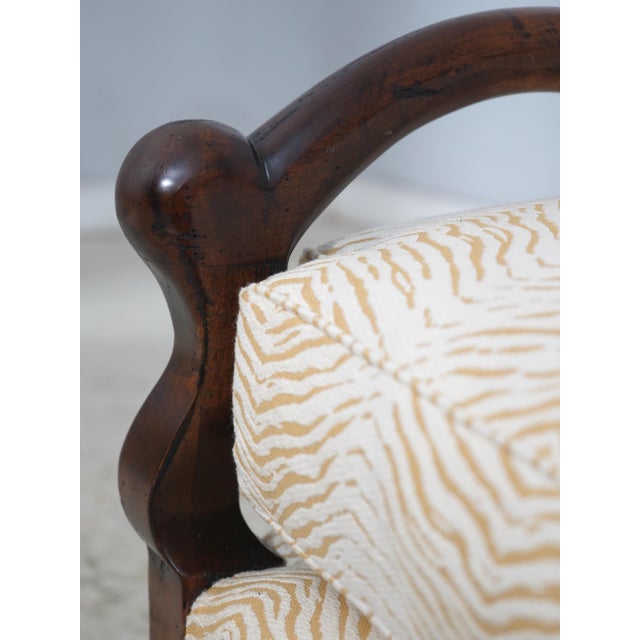 Guy Chaddock Country French Zebra Print Chair & Ottoman For Sale In Philadelphia - Image 6 of 18