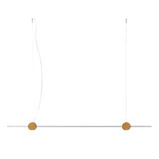 Eitie Pendant Lamp in Aluminium and Brass by Tobia Scarpa For Sale