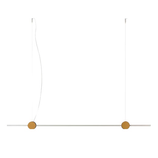 Eitie Pendant Lamp in Aluminium and Brass by Tobia Scarpa For Sale