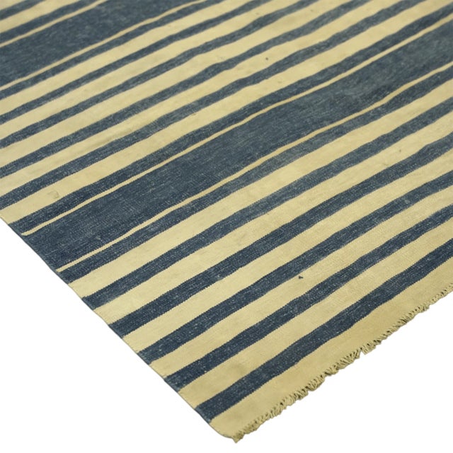 Vintage Dhurrie Rug With Stripes, From Rug & Kilim For Sale In New York - Image 6 of 6
